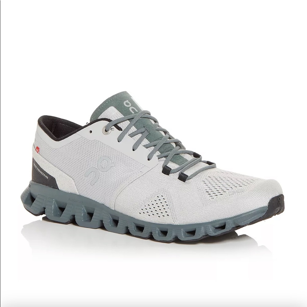On Running Cloud X Glacier Olive Shoes